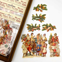 Classic Santa with Children Loose Christmas Paper Scrap Pack